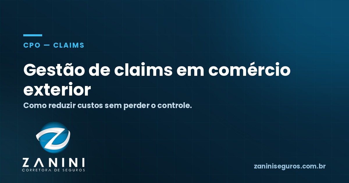 Gestão de claims em comércio exterior